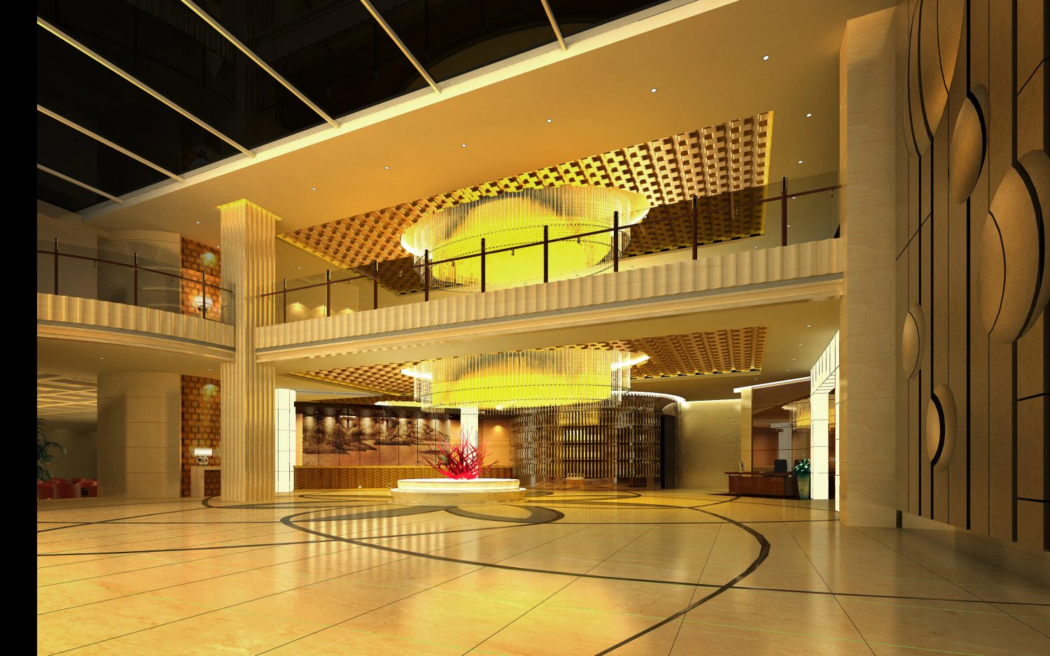 lobby space 041 3D Model .c4d .max .obj .3ds .fbx .stl .blend 
