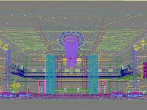 lobby space 043 Model 3D