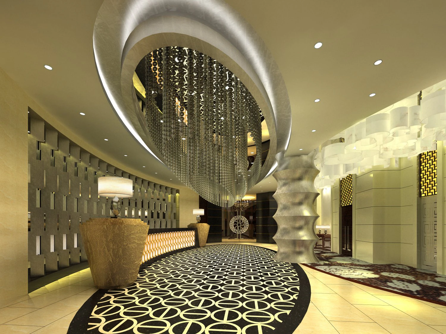 lobby space 049 3D Model .c4d .max .obj .3ds .fbx .stl .blend 