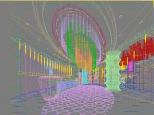 lobby space 049 Model 3D