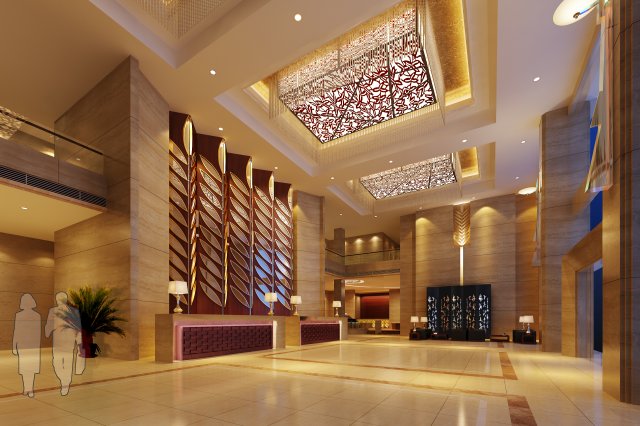 lobby space 047 3D Model .c4d .max .obj .3ds .fbx .stl .blend 