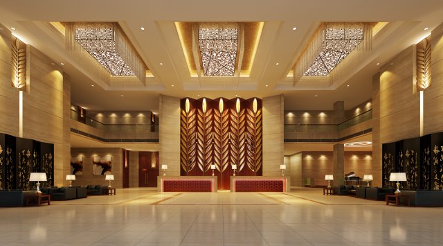 lobby space 048 Modèle 3D .c4d .max .obj .3ds .fbx .stl .blend 