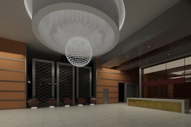 lobby space 050 3D 模型 .c4d .max .obj .3ds .fbx .stl .blend 