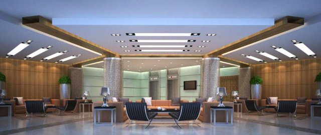 lobby space 061 3D 모델 .c4d .max .obj .3ds .fbx .stl .blend 