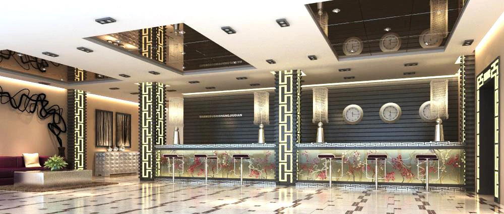 lobby space 067 3D Model .c4d .max .obj .3ds .fbx .stl .blend