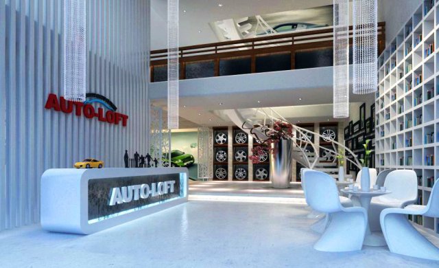 lobby space 073 3D Model .c4d .max .obj .3ds .fbx .stl .blend 