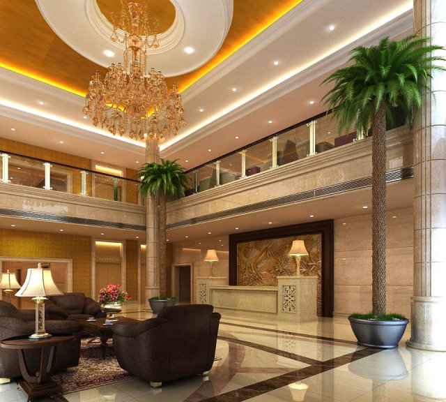 lobby space 069 3D 模型 .c4d .max .obj .3ds .fbx .stl .blend 