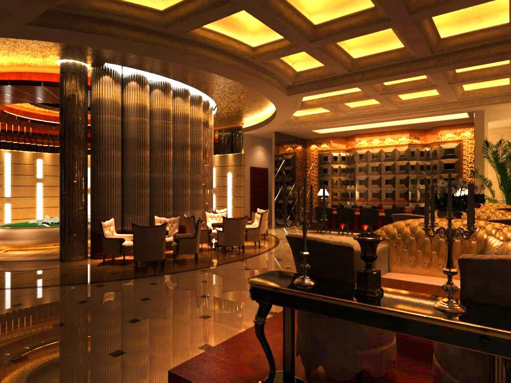 lobby space 082 3D Model .c4d .max .obj .3ds .fbx .stl .blend 