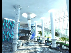 lobby space 085 3D Модель