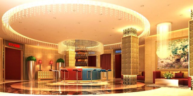 lobby space 065 3D Model .c4d .max .obj .3ds .fbx .stl .blend 