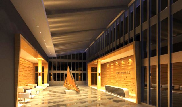 lobby space 088 Modelo 3D .c4d .max .obj .3ds .fbx .stl .blend 
