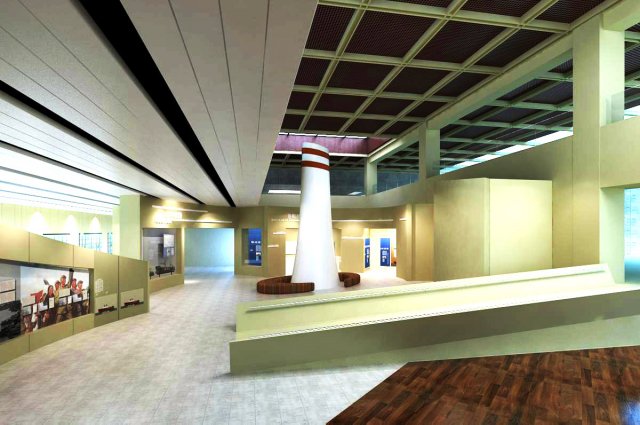 lobby space 099 3D Model .c4d .max .obj .3ds .fbx .stl .blend 