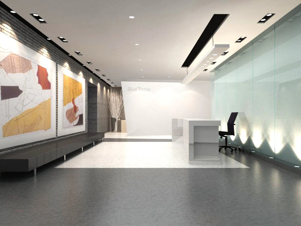 lobby space 096 3D Model .c4d .max .obj .3ds .fbx .stl .blend