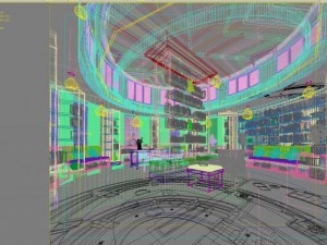 lobby space 096 Modello 3D