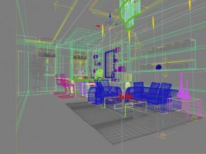 lobby space 094 Modello 3D