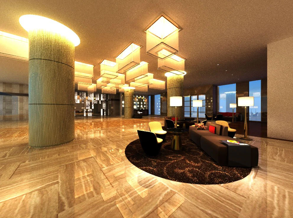 lobby space 084 3D Model .c4d .max .obj .3ds .fbx .stl .blend 
