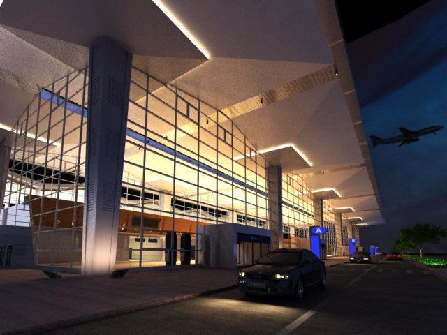 lobby space 097 3D Model .c4d .max .obj .3ds .fbx .stl .blend 