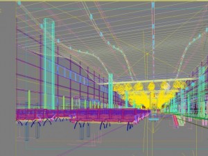 lobby space 092  airport lobby 3D Модель