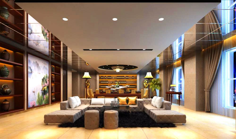 lobby space 114 3D Model .c4d .max .obj .3ds .fbx .stl .blend 