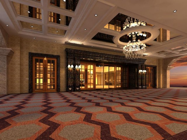 lobby space 109 3D 模型 .c4d .max .obj .3ds .fbx .stl .blend