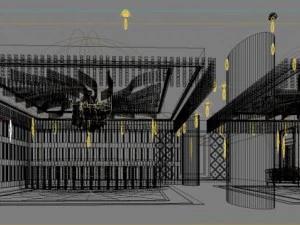 lobby space 120 3D Model
