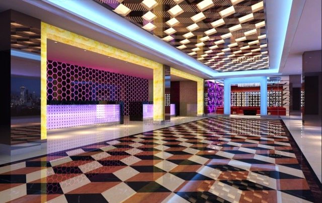 lobby space 118 Modelo 3D .c4d .max .obj .3ds .fbx .stl .blend 