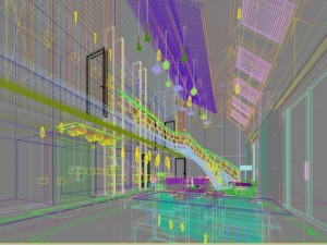 lobby space 105 Model 3D