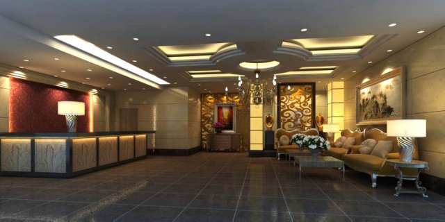 lobby space 126 Modèle 3D .c4d .max .obj .3ds .fbx .stl .blend 