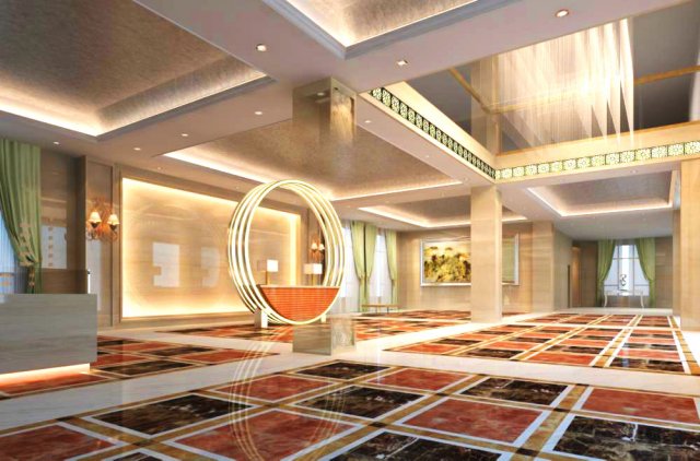 lobby space 133 3D मॉडल .c4d .max .obj .3ds .fbx .stl .blend