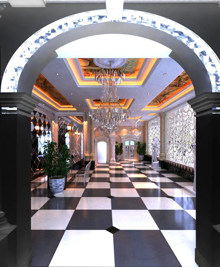lobby space 142 3D Model .c4d .max .obj .3ds .fbx .stl .blend 