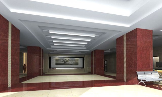 lobby space 122 Modelo 3D .c4d .max .obj .3ds .fbx .stl .blend 