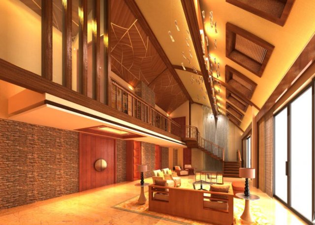 lobby space 106 3D Model .c4d .max .obj .3ds .fbx .stl .blend 