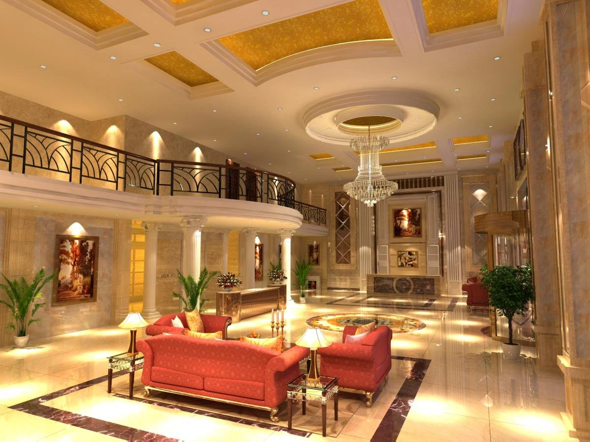 lobby spaces 143 3D Model .c4d .max .obj .3ds .fbx .stl .blend