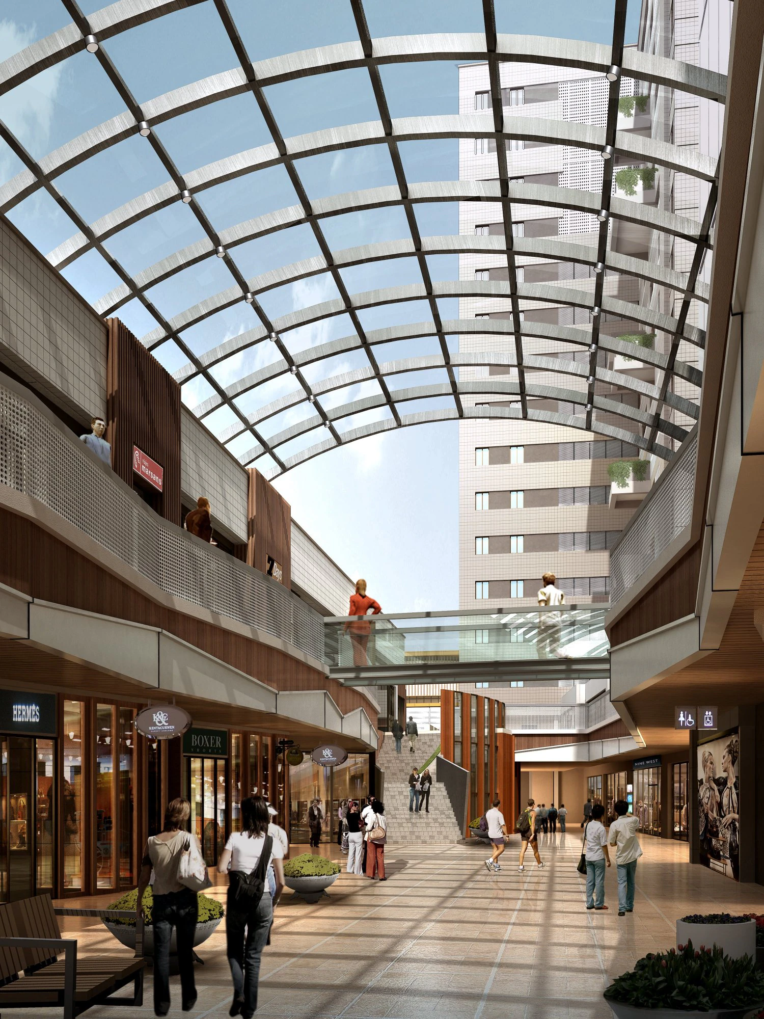 lobby spaces 148 3D Model .c4d .max .obj .3ds .fbx .stl .blend