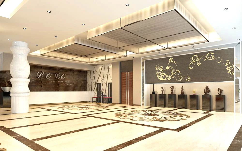 lobby space 153 3D Model .c4d .max .obj .3ds .fbx .stl .blend 