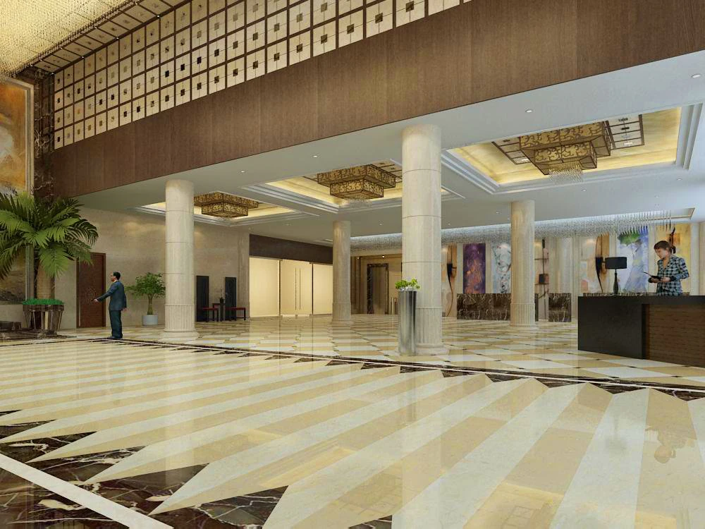 lobby space 155 3D Model .c4d .max .obj .3ds .fbx .stl .blend 