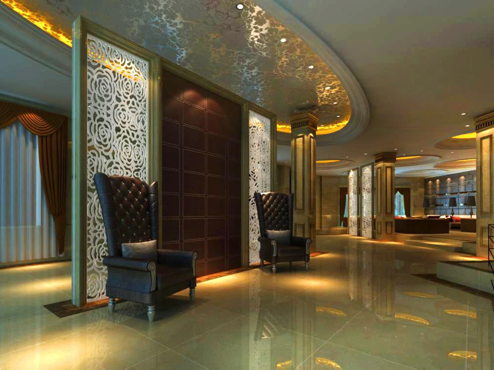lobby space 158 3D Model .c4d .max .obj .3ds .fbx .stl .blend 