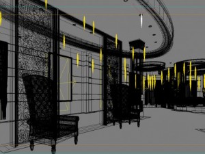 lobby space 158 3D Modell