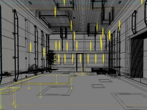 lobby spaces 160 3D Model