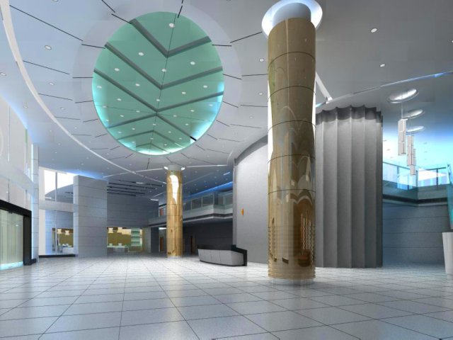 lobby spaces 167 3Dモデル .c4d .max .obj .3ds .fbx .stl .blend 