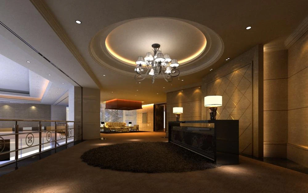 lobby spaces 166 3D Model .c4d .max .obj .3ds .fbx .stl .blend 