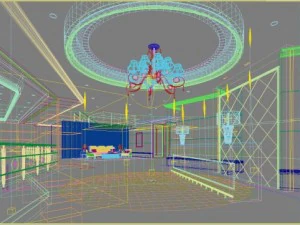 lobby spaces 166 3D Model