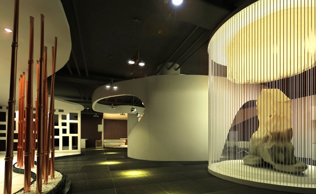 lobby spaces 168 Modelo 3D .c4d .max .obj .3ds .fbx .stl .blend 