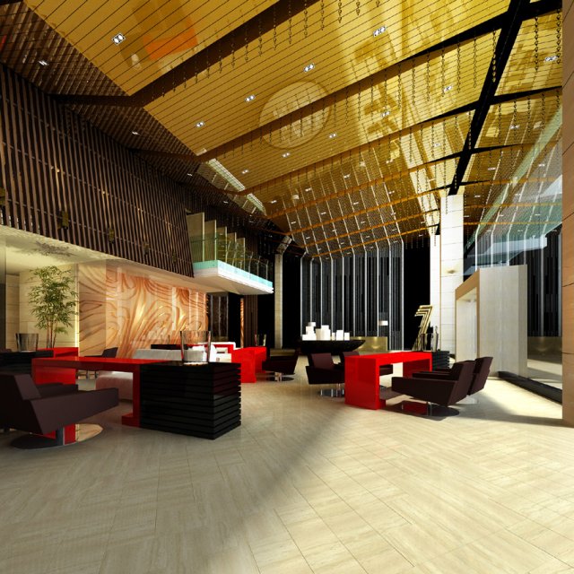 lobby spaces 181 3Dモデル .c4d .max .obj .3ds .fbx .stl .blend 