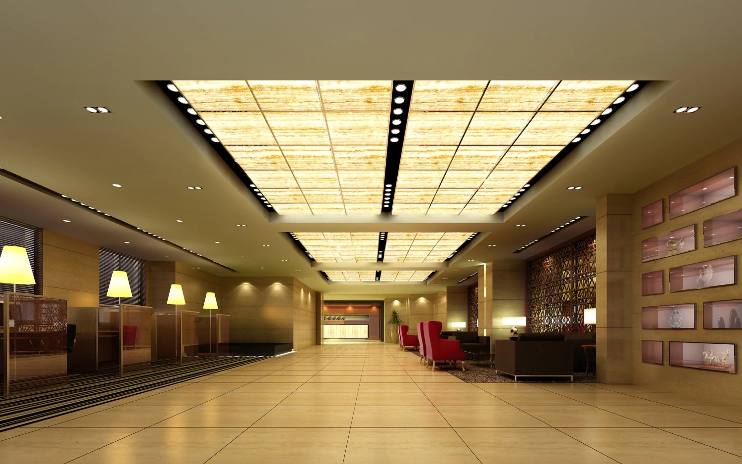 lobby spaces 179 3D Model .c4d .max .obj .3ds .fbx .stl .blend 
