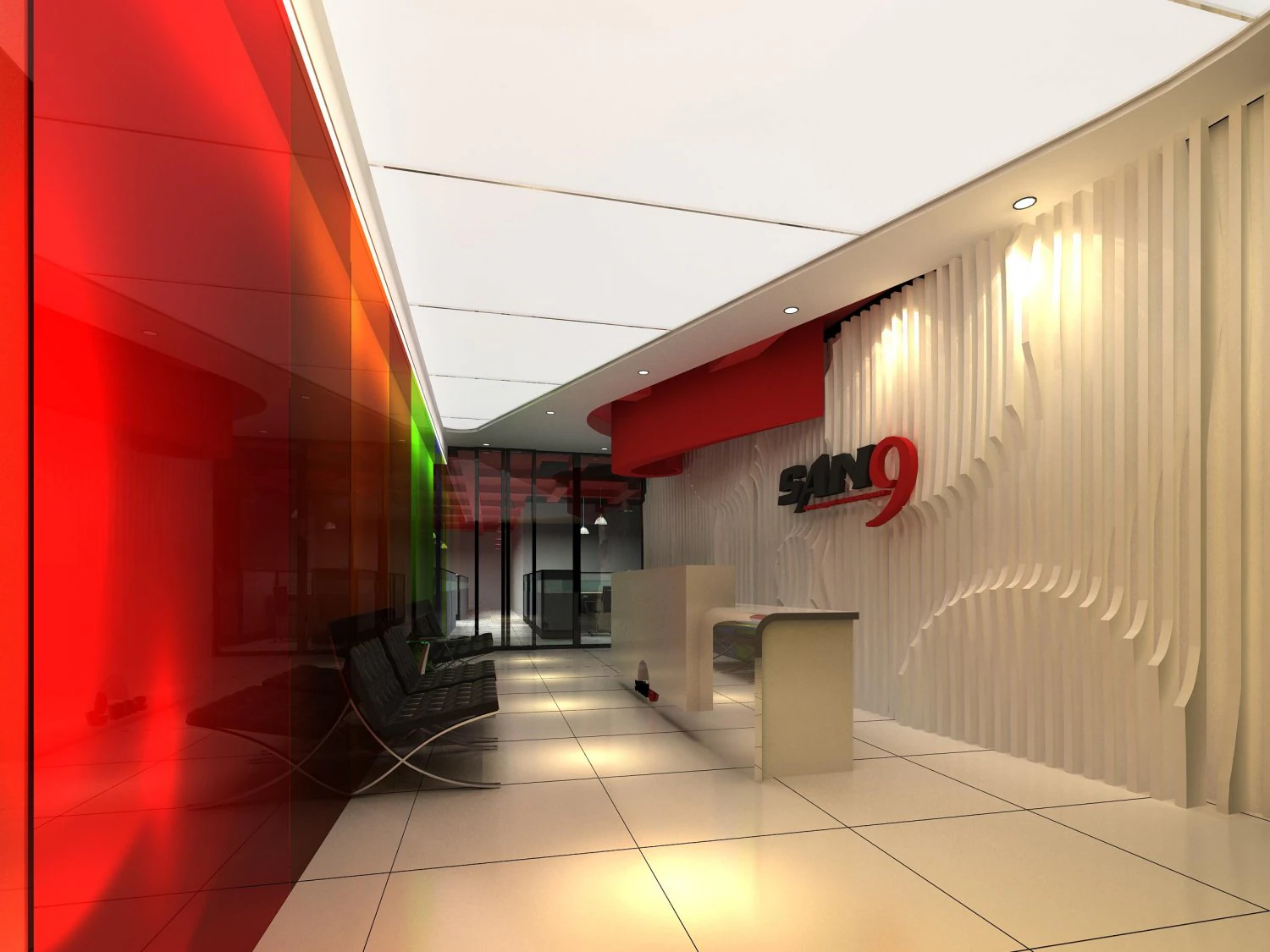 lobby space 191 3D Model .c4d .max .obj .3ds .fbx .stl .blend 