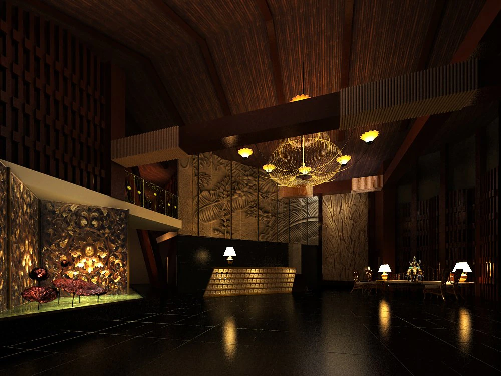 lobby space 187 3D Model .c4d .max .obj .3ds .fbx .stl .blend 