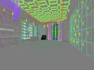 lobby space 185 Model 3D