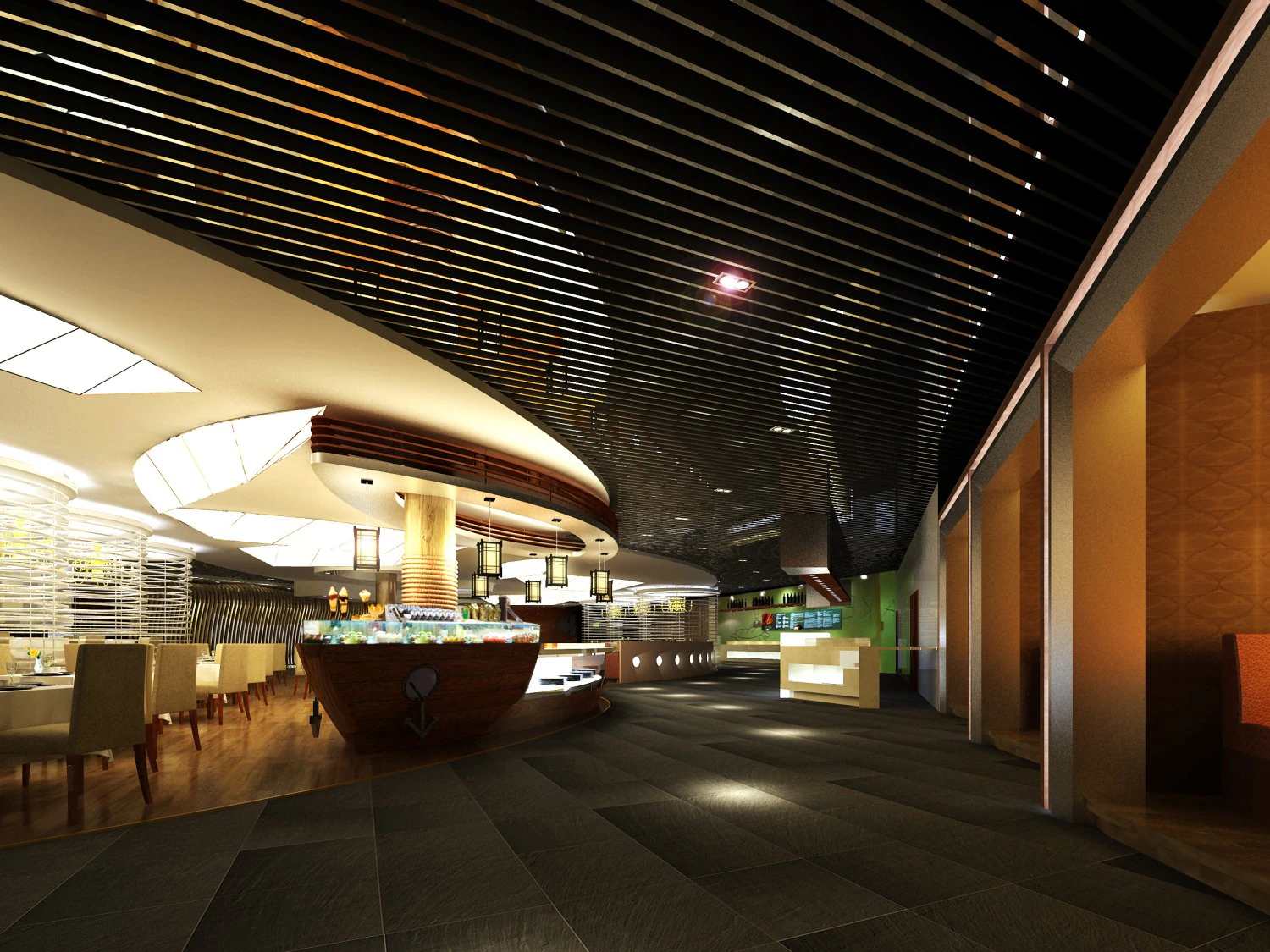lobby space 183 3D Model .c4d .max .obj .3ds .fbx .stl .blend