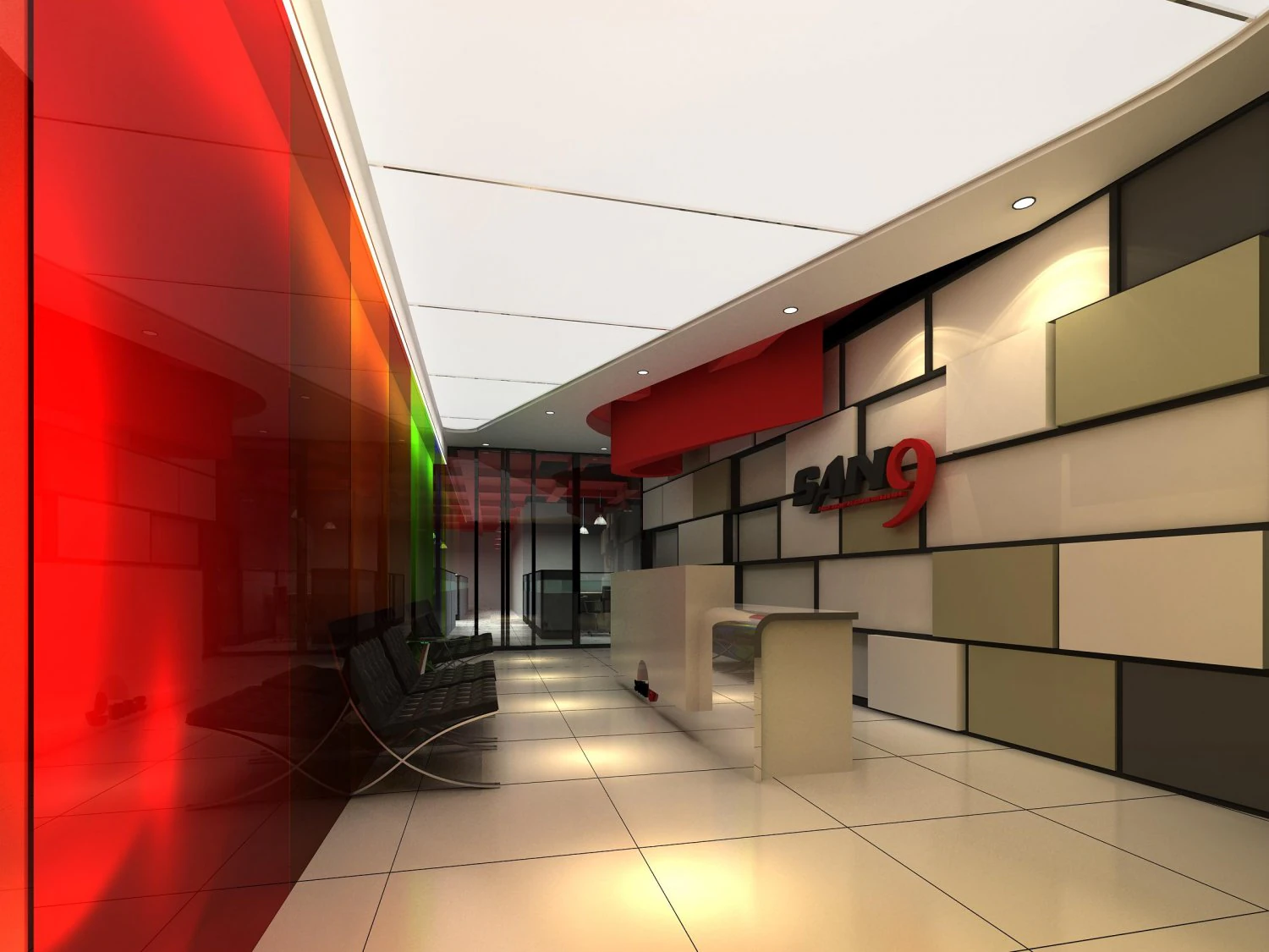 lobby space 192 3D Model .c4d .max .obj .3ds .fbx .stl .blend 